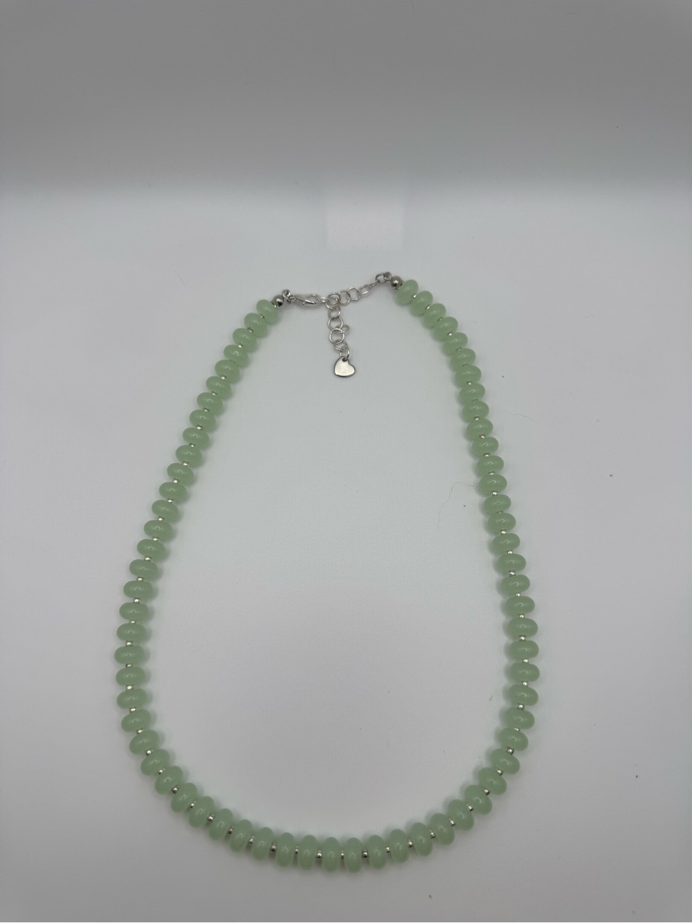 Light Green Beaded Handmade Necklace